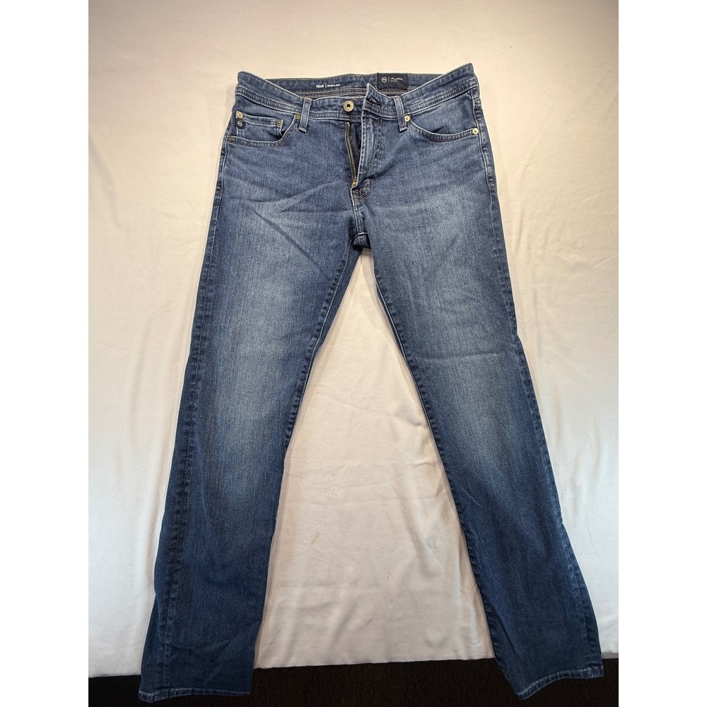 AG Adriano Goldschmied Tellis Modern Slim Jeans Mens 31x32 Blue Stretch Denim